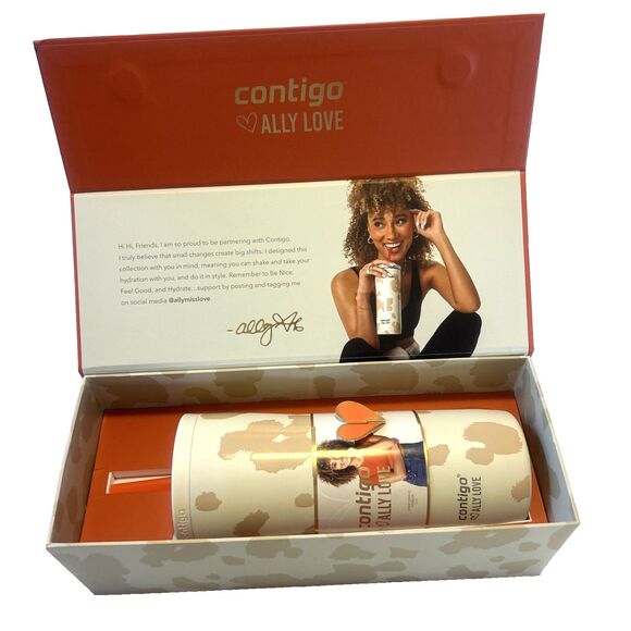 Contigo x Ally Love Tumbler 24oz Stainless Steel Insulated Autoclose w/Straw New - Picture 3 of 6